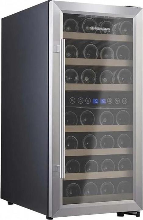 Sonnenkönig Weinklimaschrank Cava 3300 Dual Schwarz/Silber, Rechts