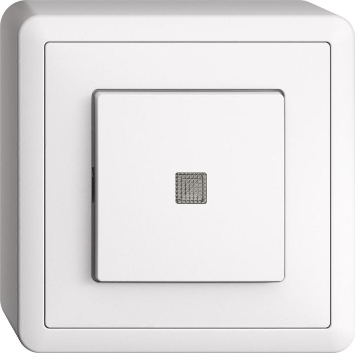 Actual product image Feller EDIZIOdue push button illuminated yellow