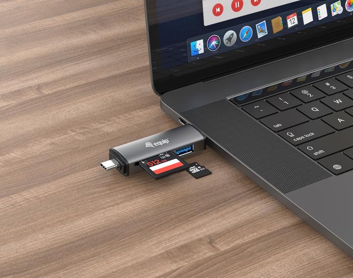 Produktbild equip USB 3.0 HUB Kartenleser (USB-C, USB 3.0)