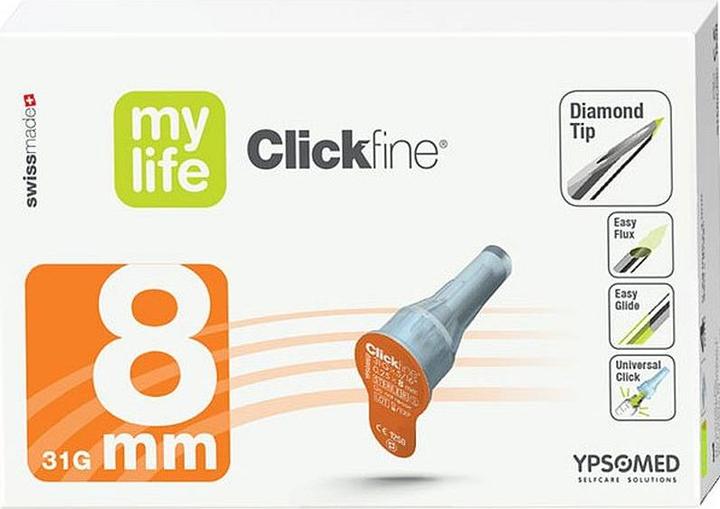 Produktbild Mylife Clickfine Pen Nadeln 8mm 31G (Pen Nadeln + Einmalkanülen)