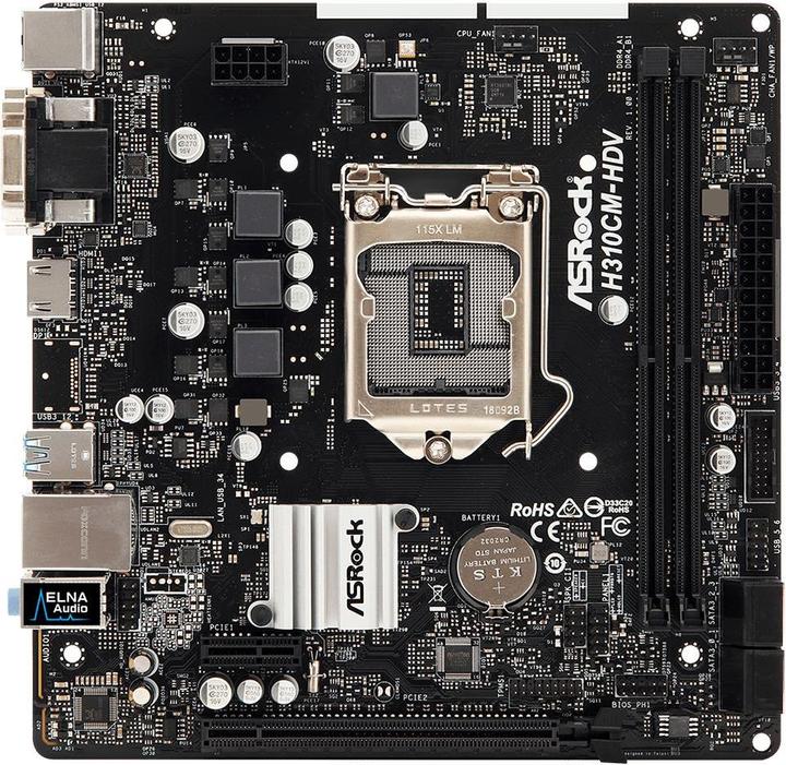 Immagine prodotto AsRock H310CM-HDV (LGA 1151, Intel H310, mATX)