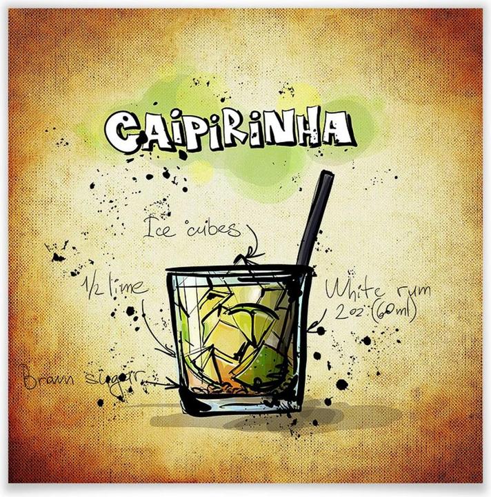 Produktbild Trenddeko Caipirinha - Rezept (50 x 50 cm)