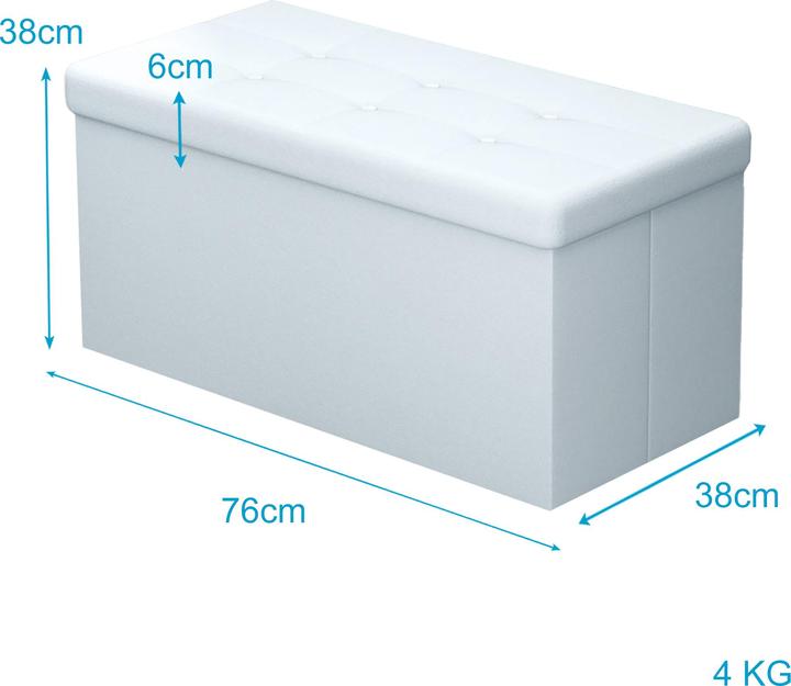 Produktbild Intirilife Sitzbank OPALIN WEISS (78.38 cm)