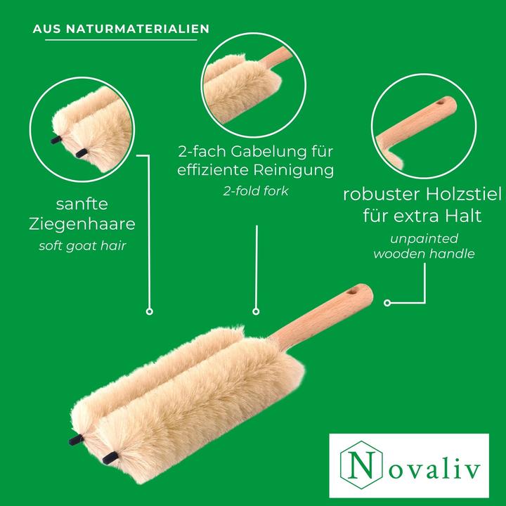 Produktbild Novaliv 3X Jalousienbürste Jalousien Rolladenbürste Rollo Reinigungsbürste 29x8x5cm IDEAL auch als H (1 Stk.)