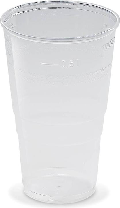 Produktbild Wimex.eu Trinkbecher (PP) klar 95mm 0,5L - 50 Stück (50 x)