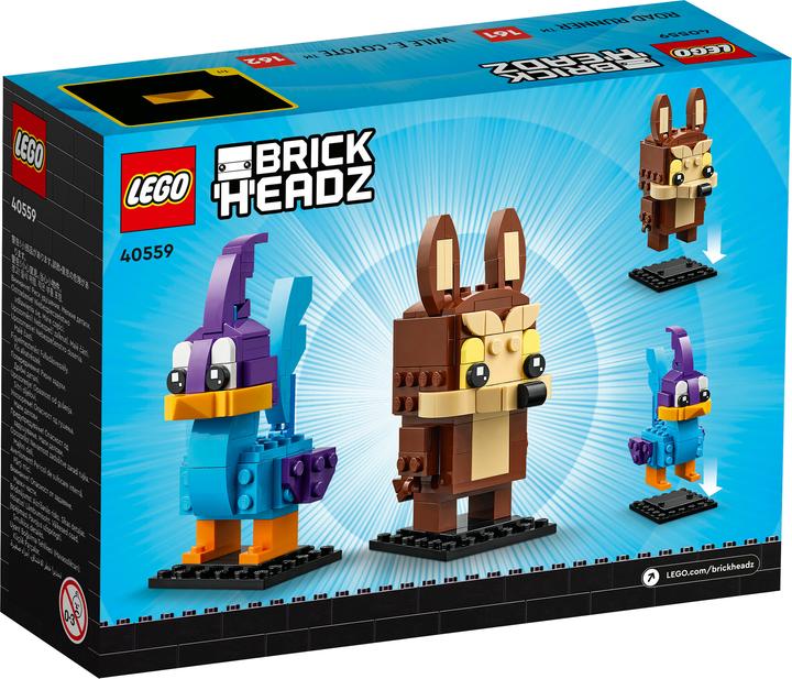 Actual product image LEGO Road Runner & Wile E. Coyote (40559, LEGO Brickheadz)