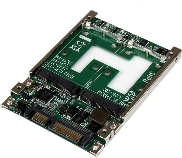 Image du produit StarTech Adaptateur SATA vers double mSATA