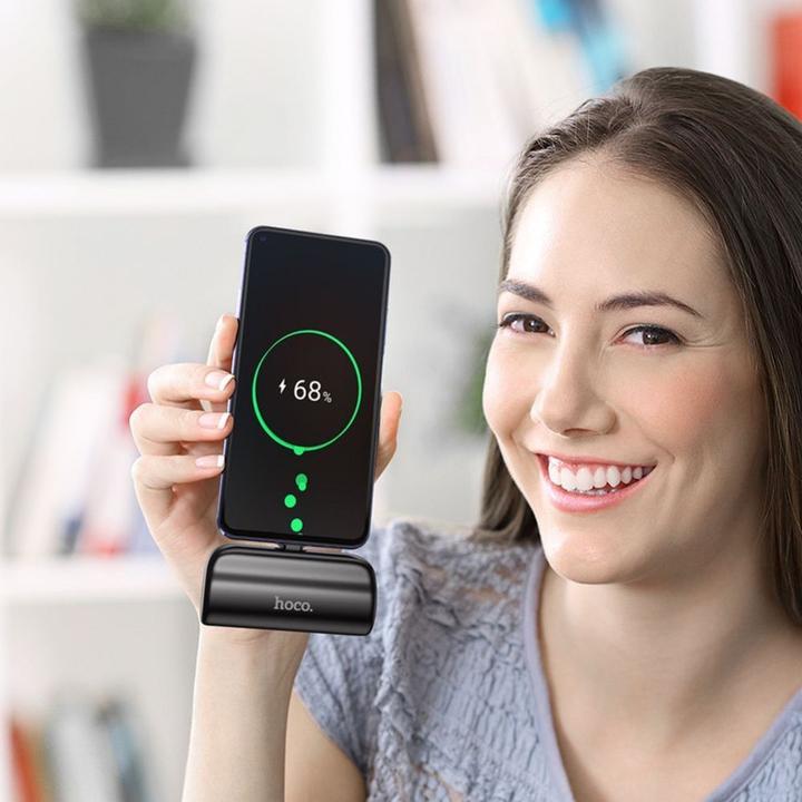 Actual product image Hoco External battery Power Bank J106 Type-C 5000mAh black (5000 mAh)