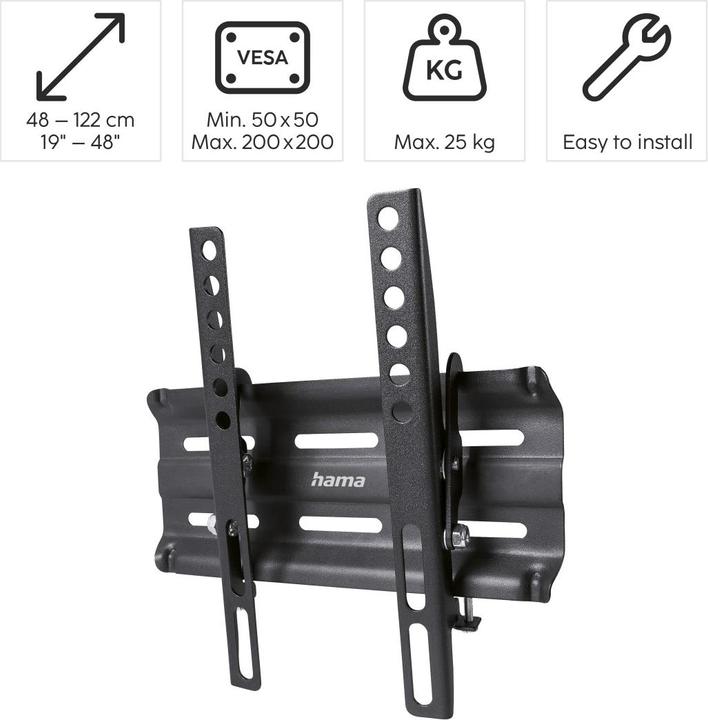 Actual product image Hama Tilt (Wall, 48", 25 kg)