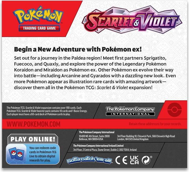 Actual product image Pokémon Scarlet & Violet (English, Booster Pack)