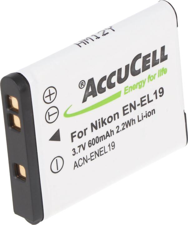 Immagine prodotto AccuCell Batteria EN-EL19, COOLPIX S2500, S3100, S4100 (Accumulatore di carica elettrica)
