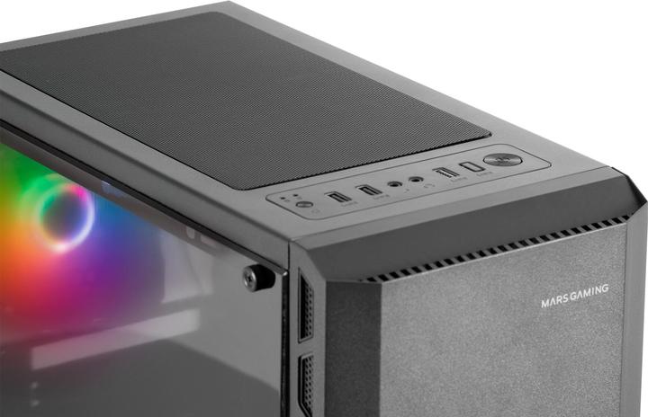 Immagine prodotto Mars Gaming Boitier Moyen Tour ATX MC-X2 RGB avec panneau vitré (Noir) (ATX, Mini-ITX)