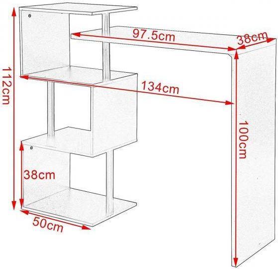 Actual product image Woltu Bar table (134 x 38 x 112 cm)