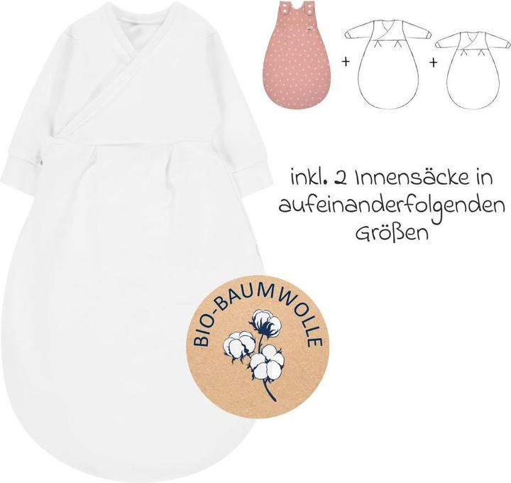 Image du produit Alvi Schlafsäcke Baby-Mäxchen 3-tlg. - Pretty - Gr. 68/74 (2.5 TOG)