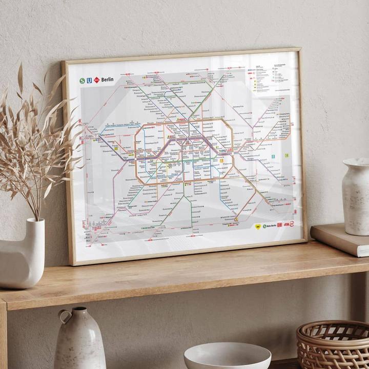 Produktbild BVG Berlin - Netzplan Berlin (150 x 120 cm)