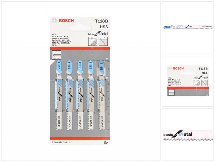 Image du produit Bosch Professional Zubehör T 118 B de base pour le métal