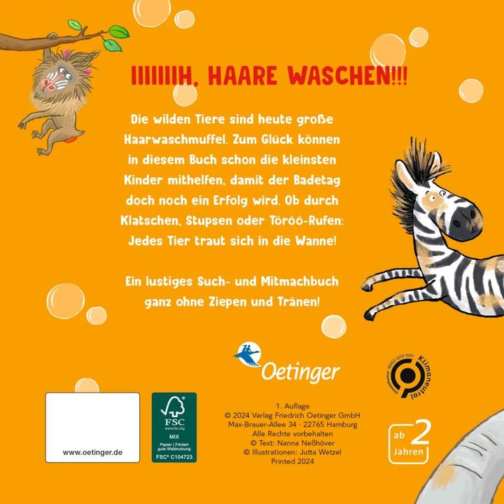 Produktbild Nicht die Haare waschen (Deutsch)