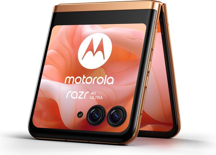 Produktbild Motorola Razr 40 Ultra (256 GB, Peach Fuzz, 6.90", SIM + eSIM, 12.58 Mpx, 5G)