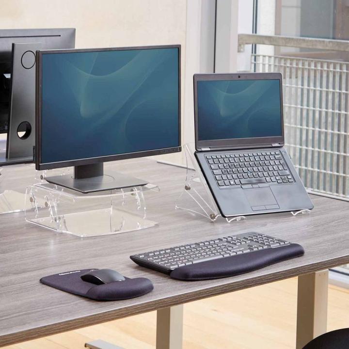 Productafbeelding Fellowes Clarity verstelbare monitorstandaard met documenthouder (Tabel)