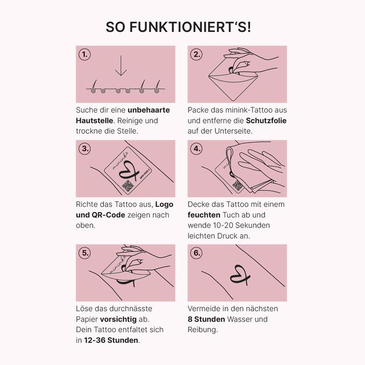 Produktbild minink Temporäres Tattoo: Symmetrische Sonne