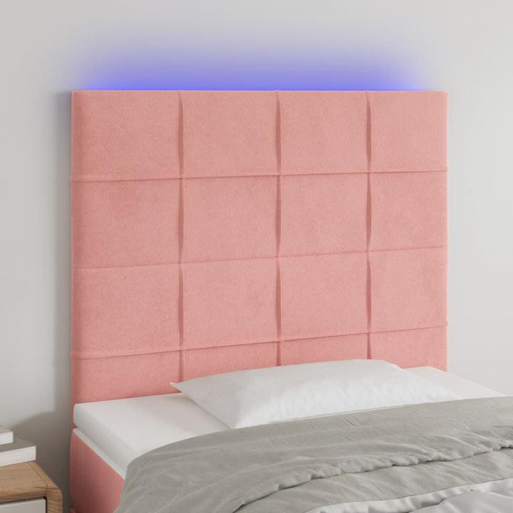 Actual product image VidaXL LED Kopfteil Samt (100 x 5 x 128 cm)