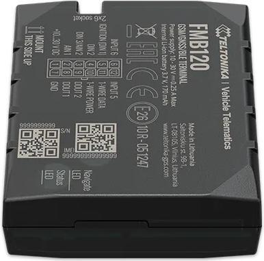 Image du produit Teltonika FMB120 Tracker GNSS/GSM/Bluetooth avec antenne GNSS/GSM interne et gestion de flotte par batterie