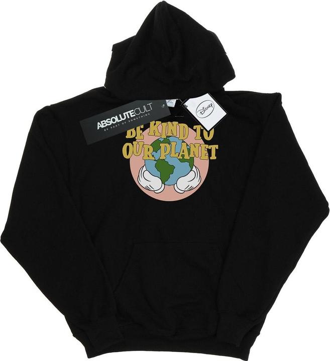 Actual product image Disney Mens Mickey Mouse Be Kind To Our Planet Hoodie (XL)