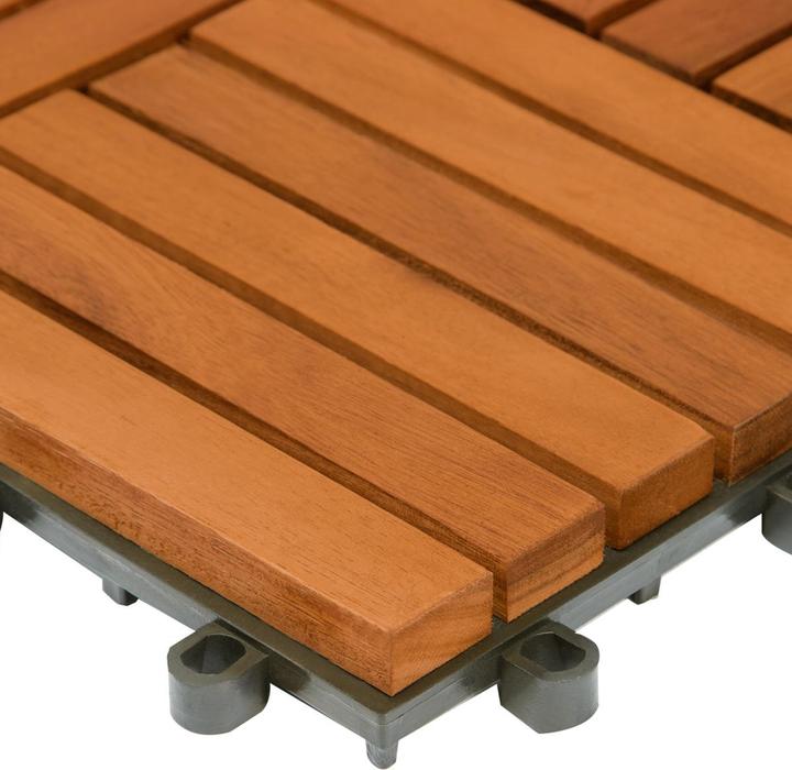 Actual product image Casaria Holzfliese (33 x, 30 x 30 cm)