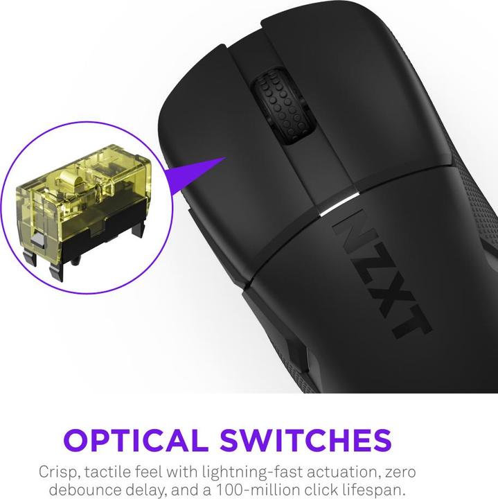 Image du produit NZXT Mouse Lift Elite Black (Sans fil, Filaire)