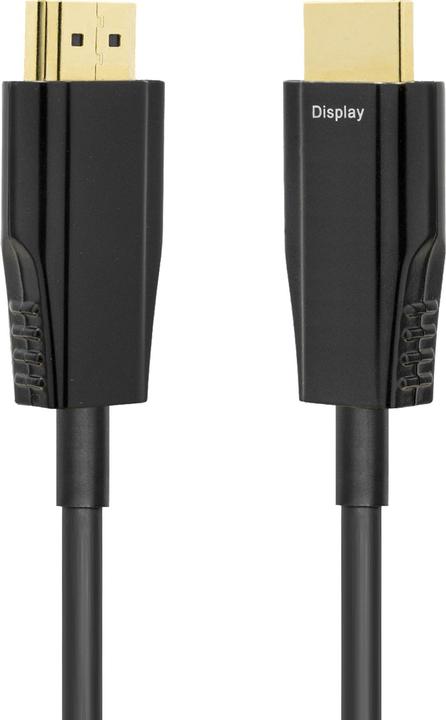 Actual product image Deltaco - AOC HDMI Cable - Ultra High Speed Gecertificeerd - 15 metre - Zwart (15 m, HDMI)