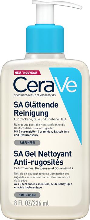 Produktbild CeraVe SA Glättende Reinigung: mildes Reinigungsgel für Gesicht und Körper bei trockener Haut (Gel, 236 ml)