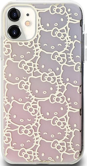 Produktbild Hello Kitty HKHCN61HCHPEP iPhone 11 / Xr 6.1" różowy/pink hardcase IML Gradient Electrop Crowded Kit (Apple iPhone 11)