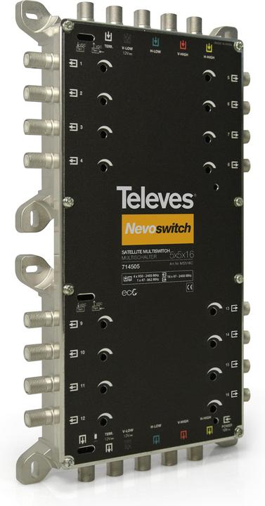 Televes Multiswitch 12,70cm (5") 16 cast NEVO recpower cask. MS516C (MS516C) (Multi switch)