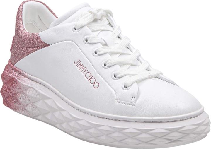 Produktbild Jimmy Choo white leather sneakers with glitter degrade (39)