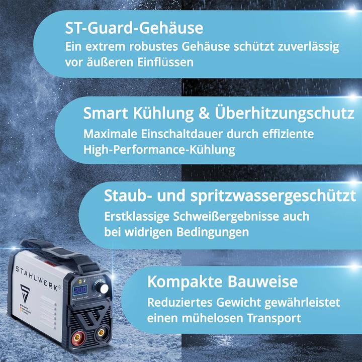 Produktbild Stahlwerk Schweissgerät ARC 200 MD IGBT MMA E Hand Inverter Single-Board 200 A