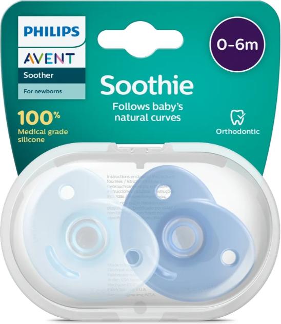 Produktbild Philips Avent Curved Soothie (2 x, bis 6 Monate)