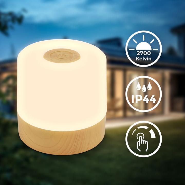 Immagine prodotto B.K.Licht Lampada da tavolo a LED ricaricabile (150 lm)