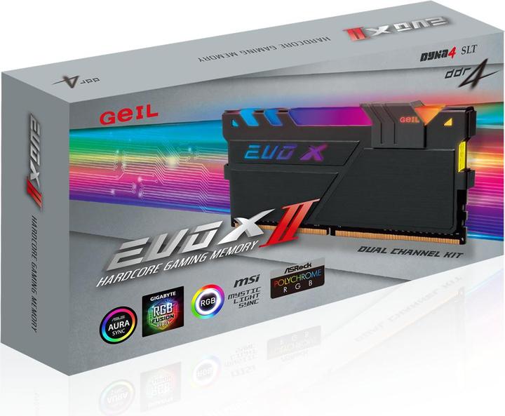 Actual product image GeIL Evo X II series (2 x 8GB, 2666 MHz, DDR4-RAM, DIMM)