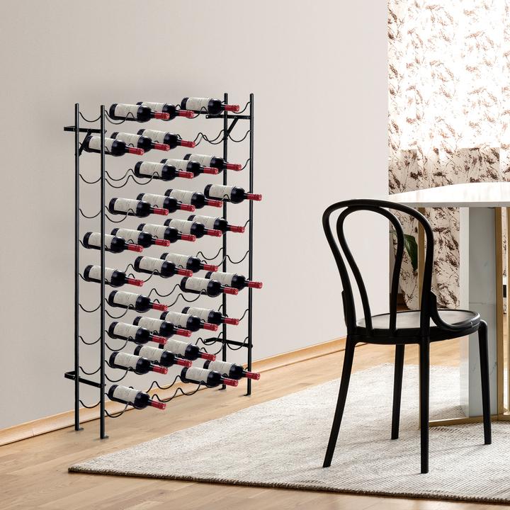 Produktbild Homcom Weinregal mit 10 Fächerebenen (63 x 20.5 x 118 cm)
