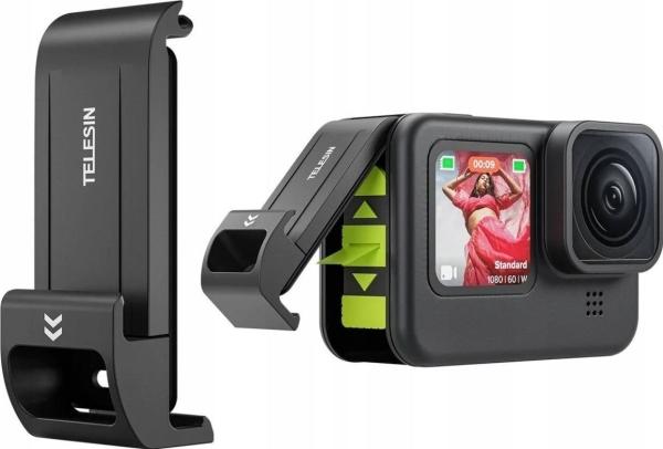 Actual product image Telesin Drzwiczki Ładowania Klapka Baterii Zaślepka Z Otworem Usb-c Do Gopro Hero 11 10 9 / Gp-clc-g11 (9, 11)