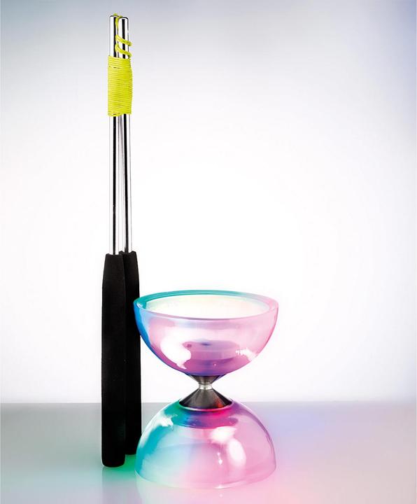 Eureka! Diabolo mit LED-Beleuchtung und Aluminium Sticks