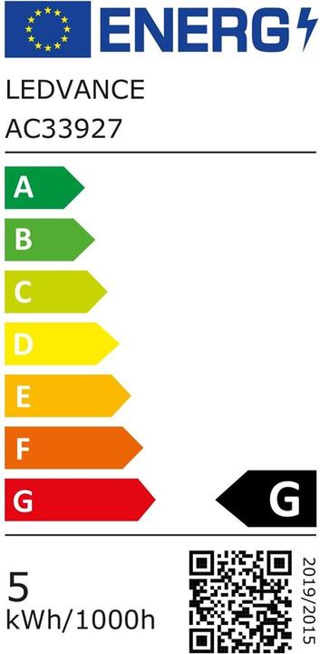 Energielabel Ledvance Par16 (GU10, 5 W, 350 lm, 1 x, G)
