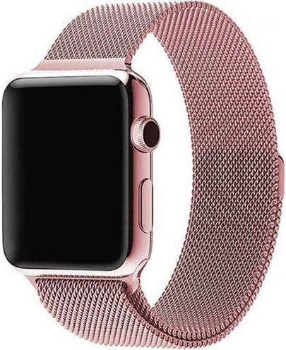 Immagine prodotto PhoneLook Bracciale milanais en acier rose 42mm / 44mm / 45mm (42 mm, 44 mm, 45 mm, Alluminio)