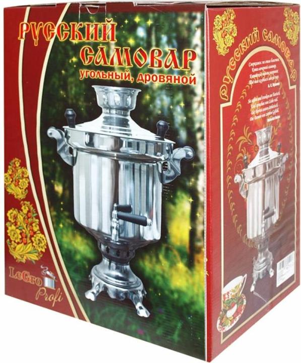 Produktbild Legro Holzkohle Samowar mit Teekanne (5 l)