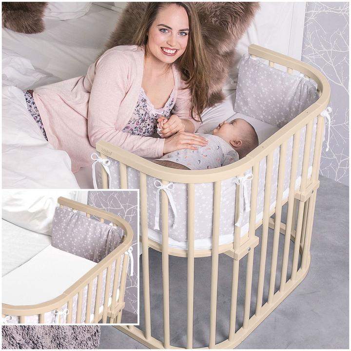 Actual product image Tobi babybay beige lacquered extra ventilated