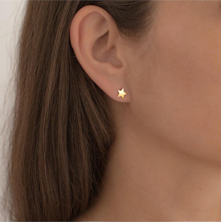 Produktbild Glanzstücke München Damen Stern Sterling Silber gelbgold - 11106 (Sterling Silber)