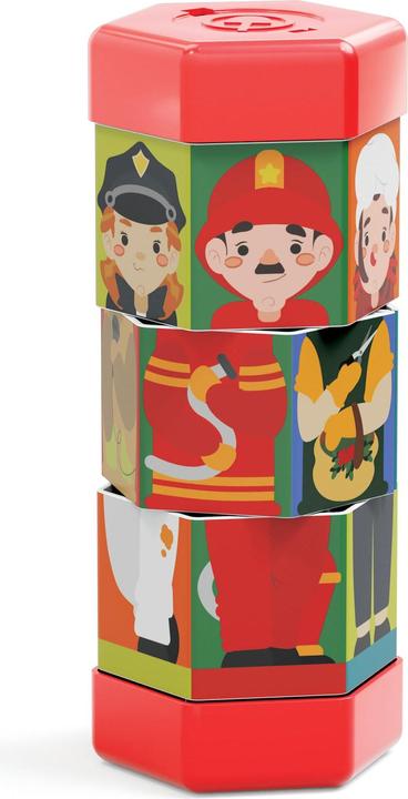 Image du produit Quercetti Puzzle tournant Enfants et métiers Tubo Mix and Match, 2583 (2 pièces)