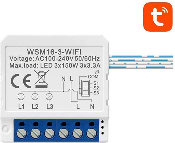 Actual product image Avatto Smart Switch Module WiFi WSM16-W3 TUYA (Heating actuator)
