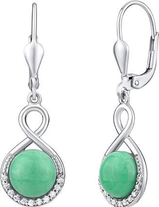 Produktbild Silvego Silver earrings with natural Jadeite JST14710JA