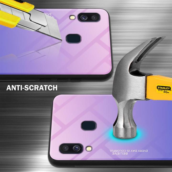 Produktbild Cadorabo TPU 2 Farben Glas Cover (Samsung Galaxy A40)